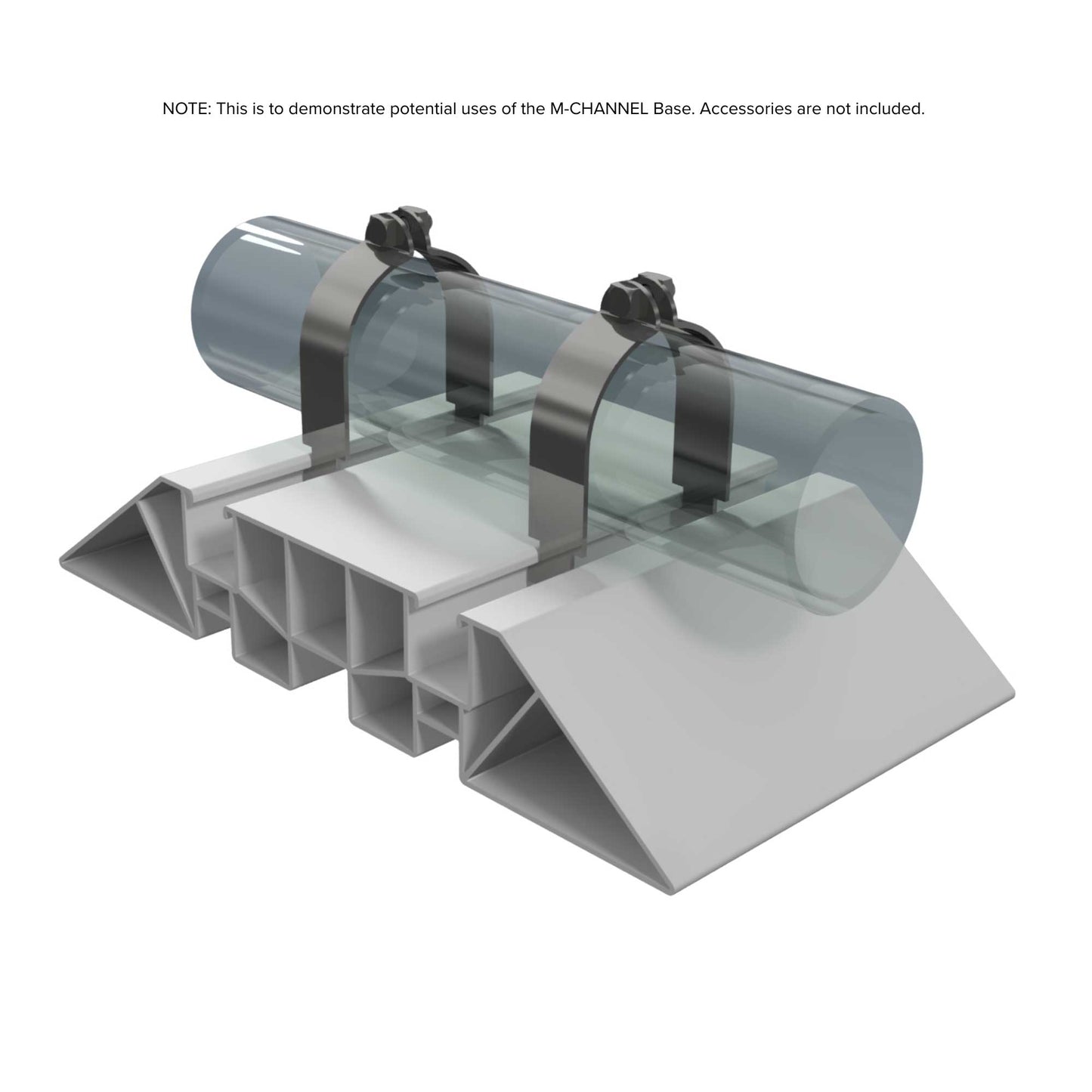 M-Channel Base — 36 in. Dual-Strut Rooftop Support (Base-Only)