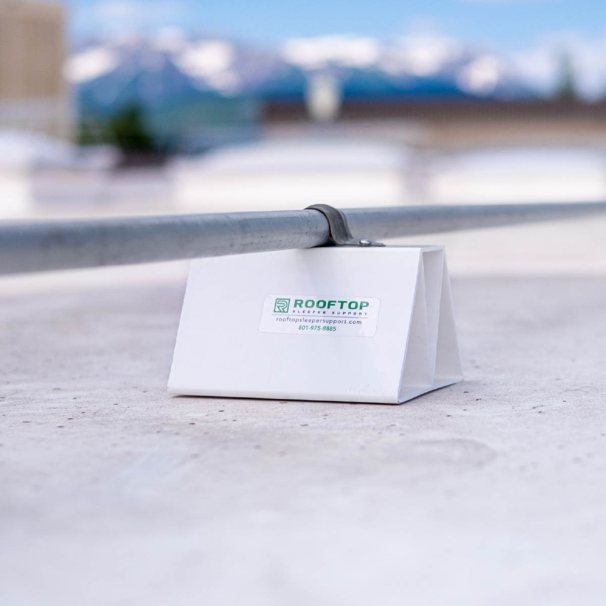 RSS-3 PVC Rooftop Pipe Support | 3-feet long pipe block that can be sp ...
