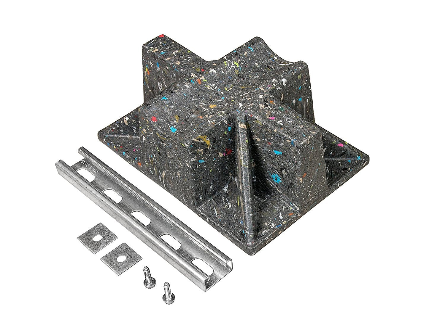 Strut Roodtop Support Block Rooftop Pipe Saddle Support with strut and hardware | Conduit and othe ...